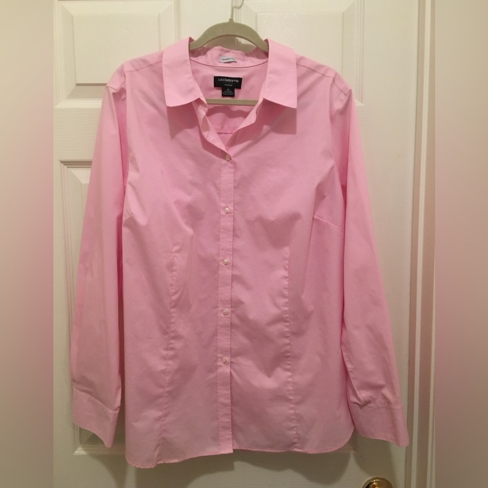 Liz Claiborne Pink Button Down Shirt. 2X